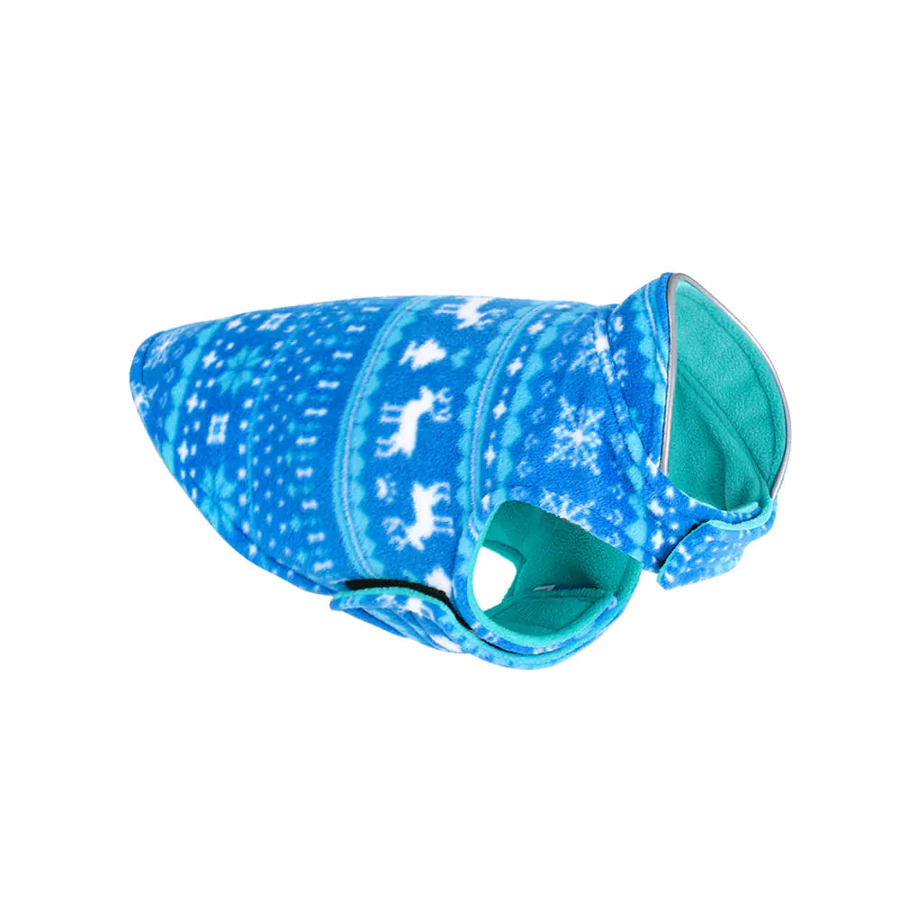 Double-Sided Winter Polar Fleece Dog Jacket