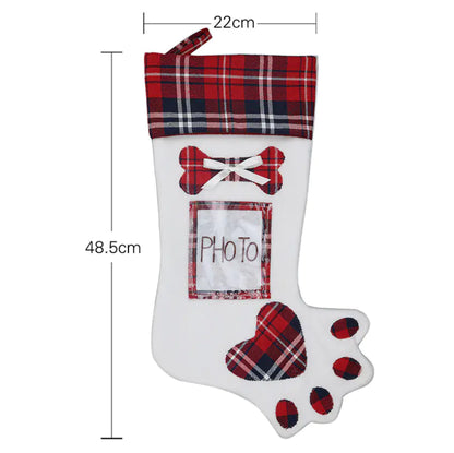 Puppy Paw Holiday Stocking