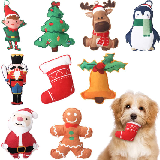 Festive Pup Mini Plush Toys 9 Pack Classic